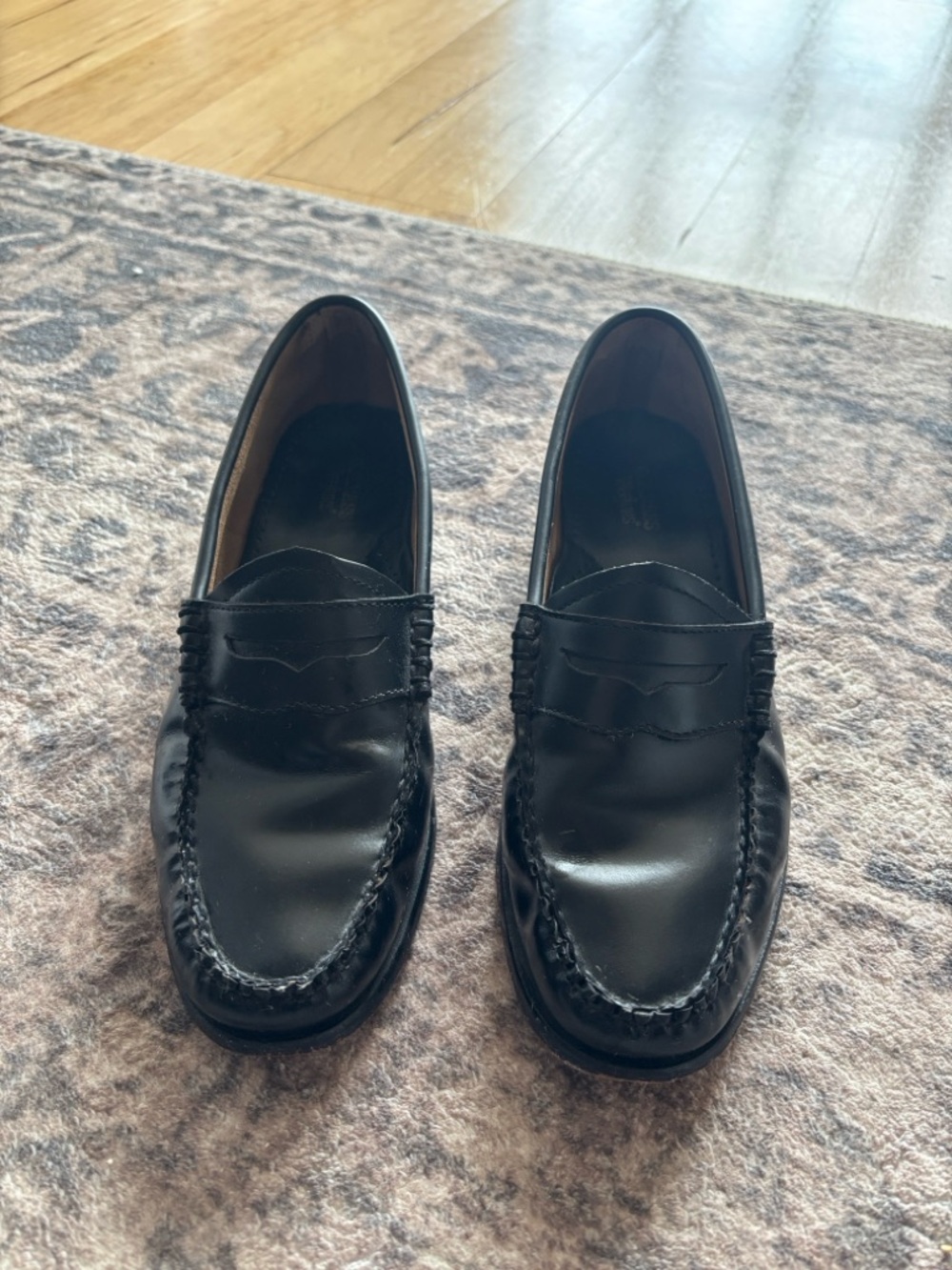 G.H. Bass & Co. Black Leather Penny Loafers